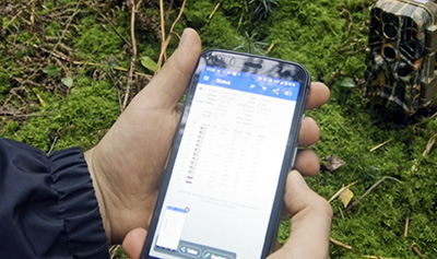GPS-Koordinaten der Wildkamera mit dem Smartphone erfassen